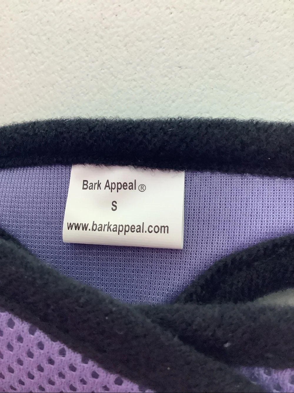 Bark Appeal Lavender Solid Mesh step in harness, size small
